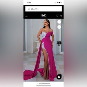 Fuschia Portia & Scarlett Gown